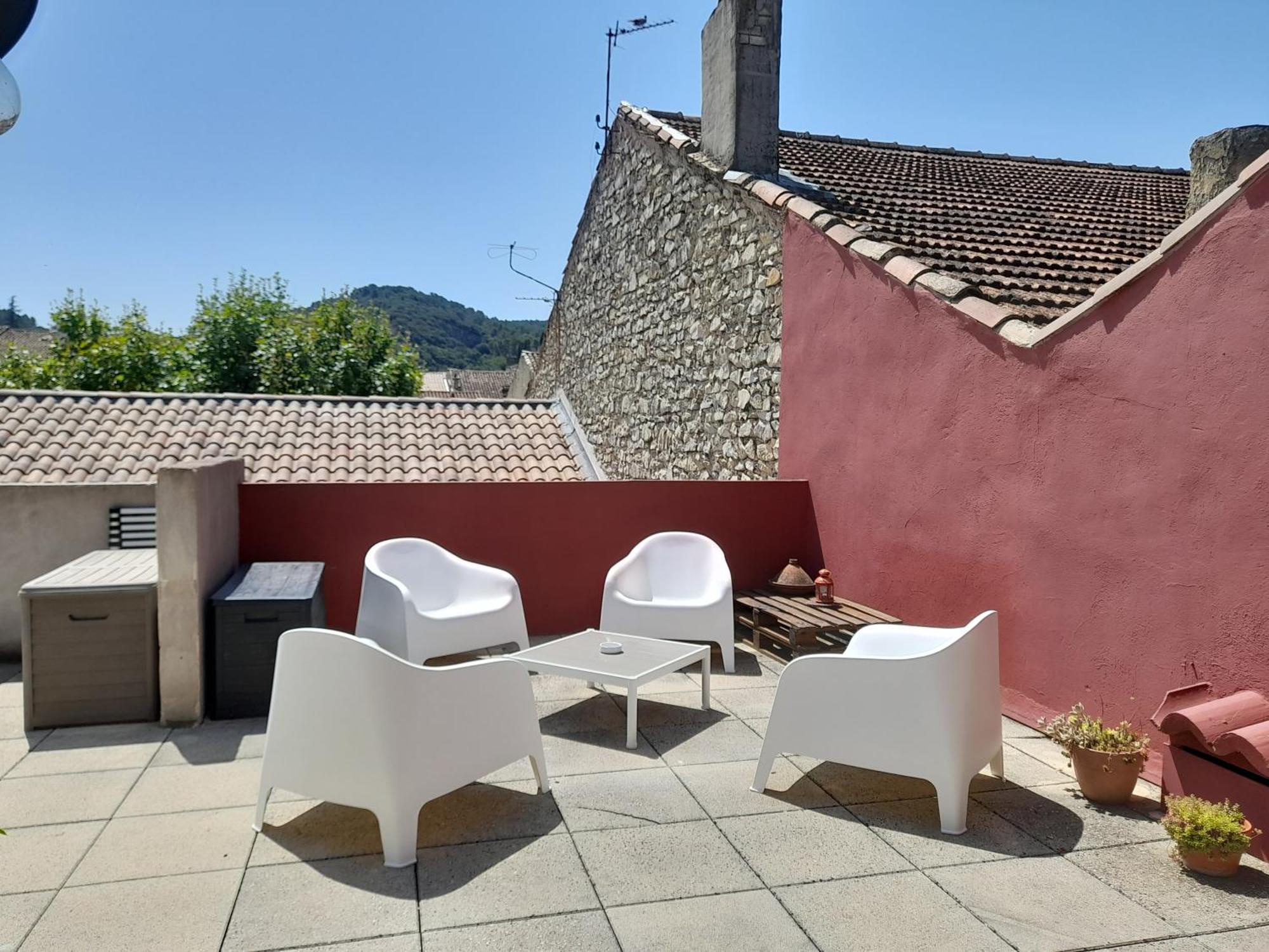 Grande Terrasse Et Vue Sur Le Site Antique Apartment Vaison-la-Romaine Exterior photo